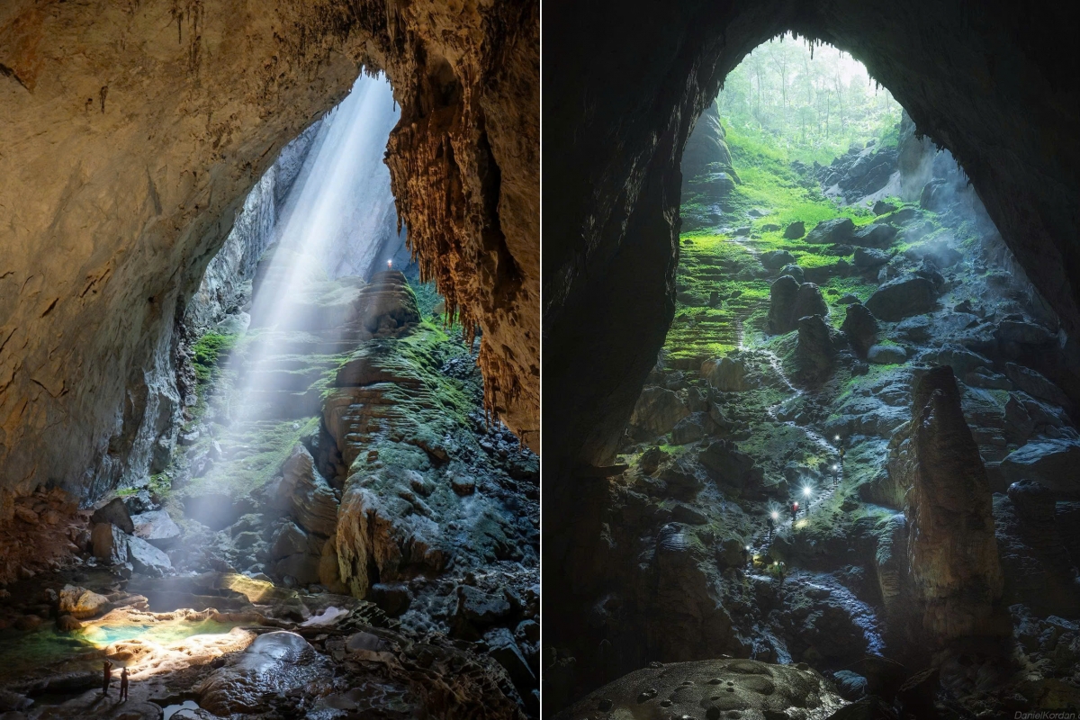 Hang Sơn Đoòng được Tạp chí National Geographic công bố là hang động đá vôi tự nhiên lớn nhất thế giới vào năm 2009 và được Tổ chức Kỷ lục Guinness Thế giới chính thức ghi nhận vào năm 2013 Hang Sơn Đoòng được Tạp chí National Geographic công bố là hang động đá vôi tự nhiên lớn nhất thế giới vào năm 2009 và được Tổ chức Kỷ lục Guinness Thế giới chính thức ghi nhận vào năm 2013