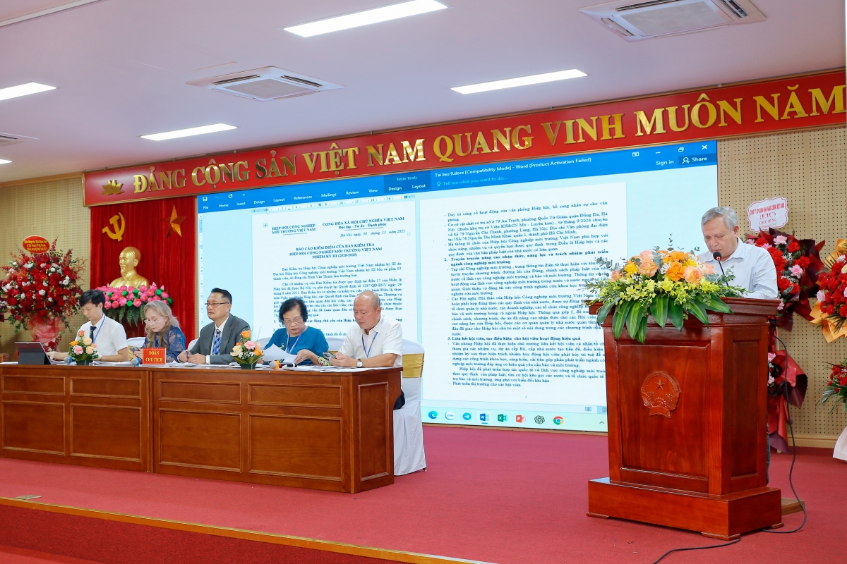 Đại hội Hiệp hội Công nghiệp môi trường Việt Nam lần thứ IV diễn ra thành công tốt đẹp