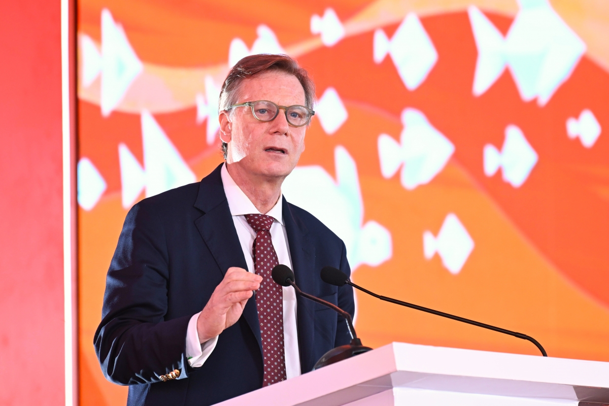 Ông Michael Sheren – chủ tịch HĐQT HAUS phát biểu tại sự kiện Ông Michael Sheren – chủ tịch HĐQT HAUS phát biểu tại sự kiện