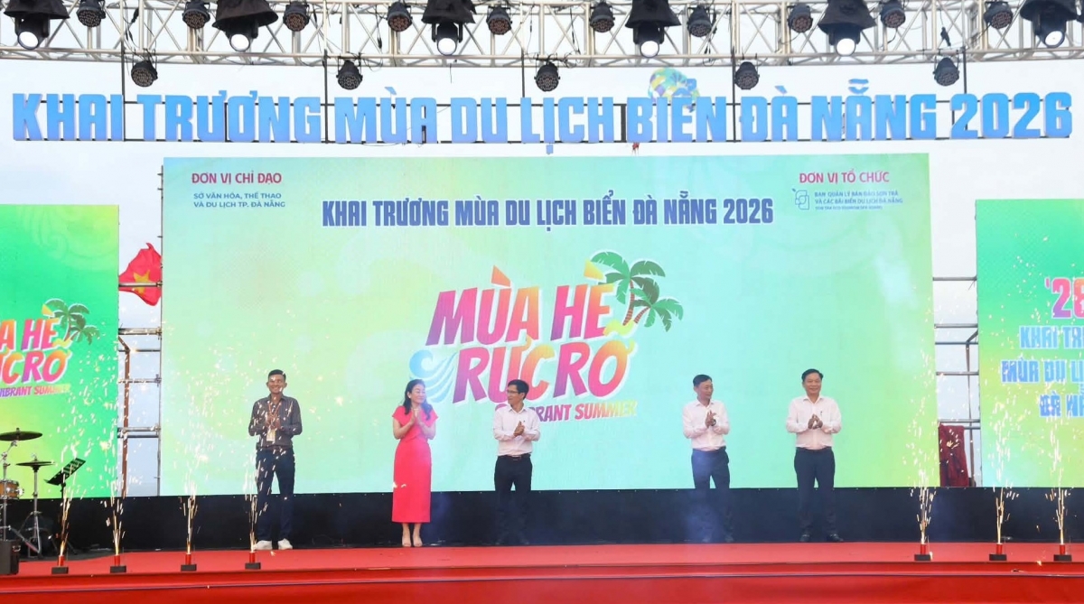 Ngày 25/4, tại Công viên Biển Đông đã diễn ra Lễ khai trương mùa du lịch biển Đà Nẵng năm 2026, mở màn cho chuỗi ngày hội hè sôi động.