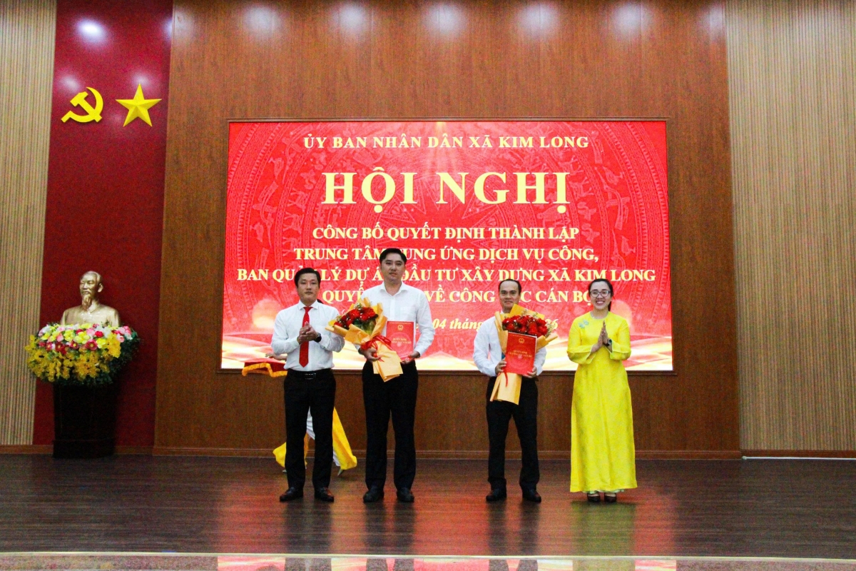 Xã Kim Long kiện toàn nhân sự, hướng đến phát triển xanh và bền vững