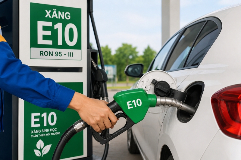 Xăng E10 tương thích hơn 90% phương tiện đang lưu hành, giá thành rẻ hơn xăng khoáng