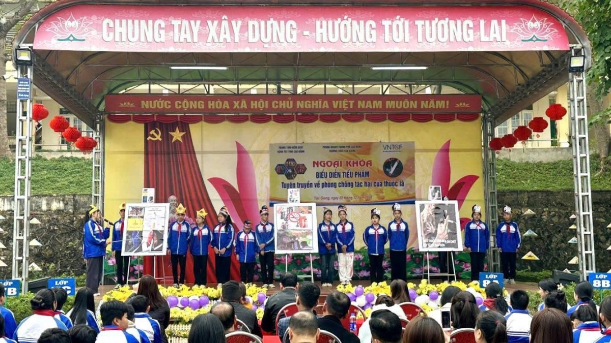 Cao Bằng: Tăng cường phòng, chống tác hại thuốc lá trong trường học