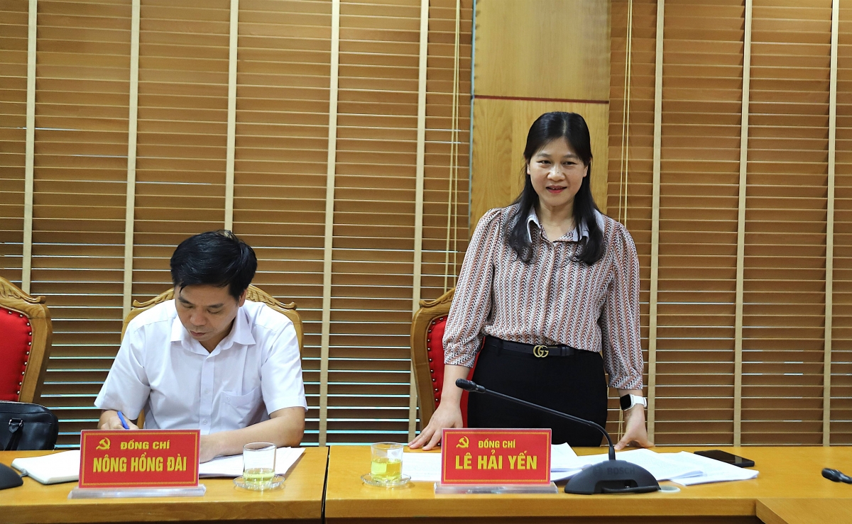 Đoàn khảo sát của Ban Tổ chức Trung ương làm việc với Ban Tổ chức Tỉnh ủy Cao Bằng về việc thực hiện Nghị quyết 26-NQ/TW