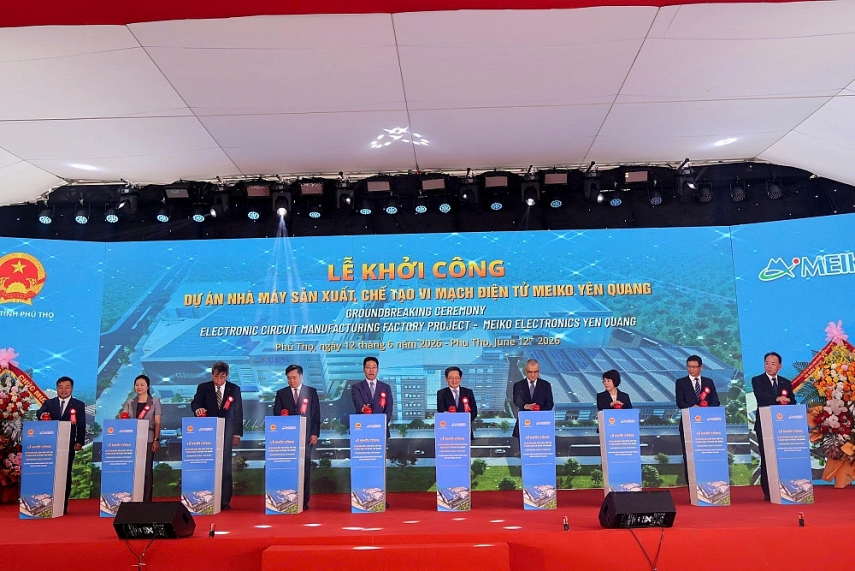 Phú Thọ: Khởi công Dự án Nhà máy sản xuất, chế tạo vi mạch điện tử trị giá hơn 13.000 tỷ đồng