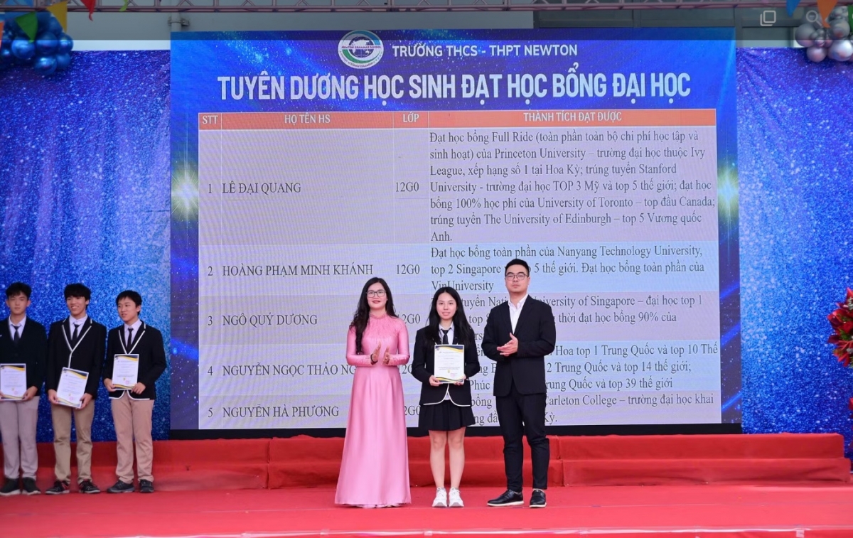 Điều đặc biệt ở trường liên cấp Newton: Nơi sản sinh ra hàng loạt thủ khoa, bội thu học bổng từ các trường đại học tốp đầu thế giới