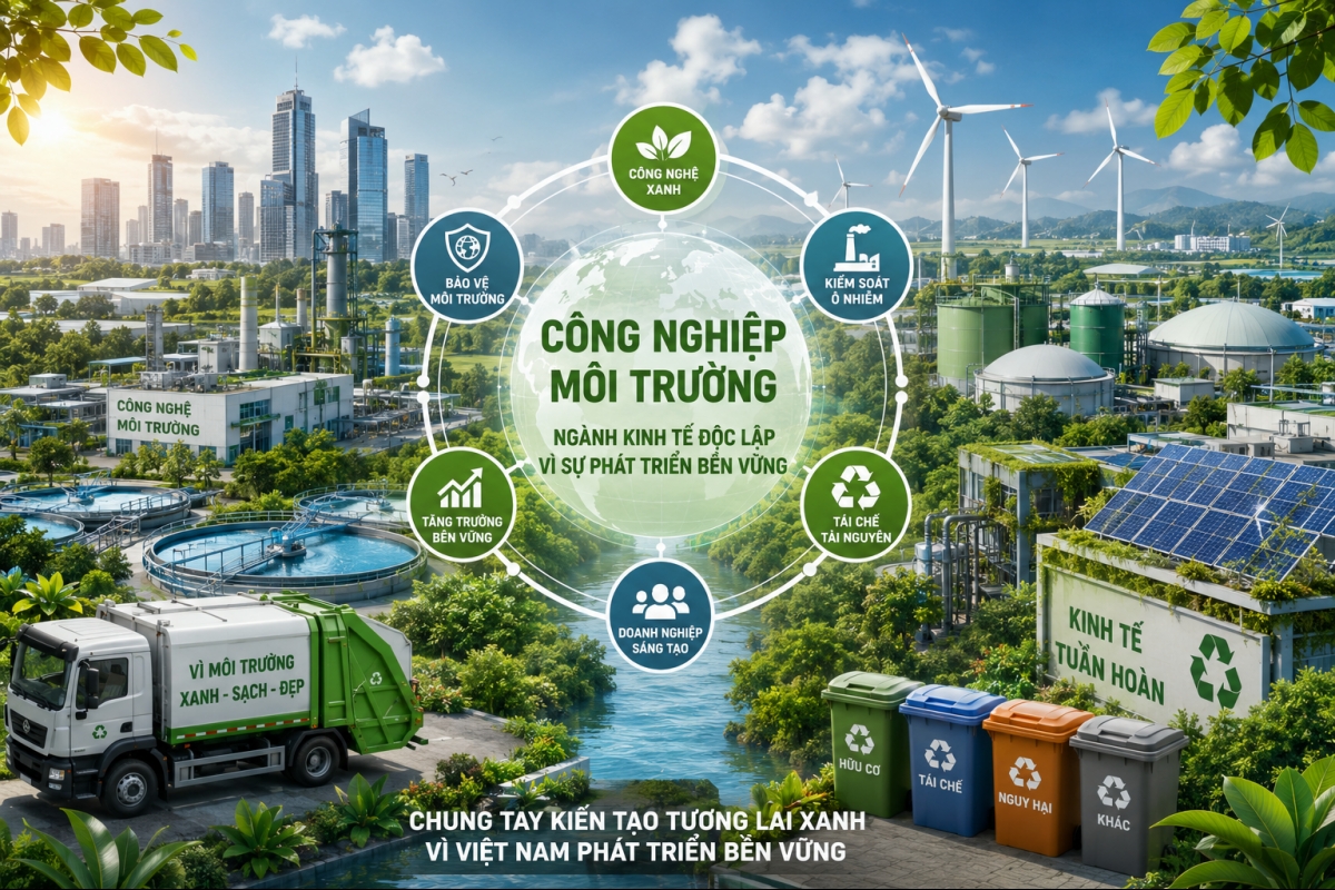 Thúc đẩy ngành Công nghiệp môi trường trở thành ngành kinh tế độc lập – Động lực cho tăng trưởng xanh và phát triển bền vững