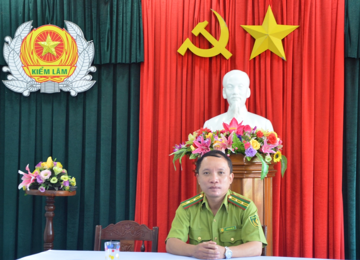 Ông Huỳnh Đức Vũ, Hạt trưởng Hạt kiểm lâm liên xã Khu vực 2, Chi cục Kiểm lâm TP Đà Nẵng chia sẻ về công tác phòng chống cháy rừng mùa nắng nóng