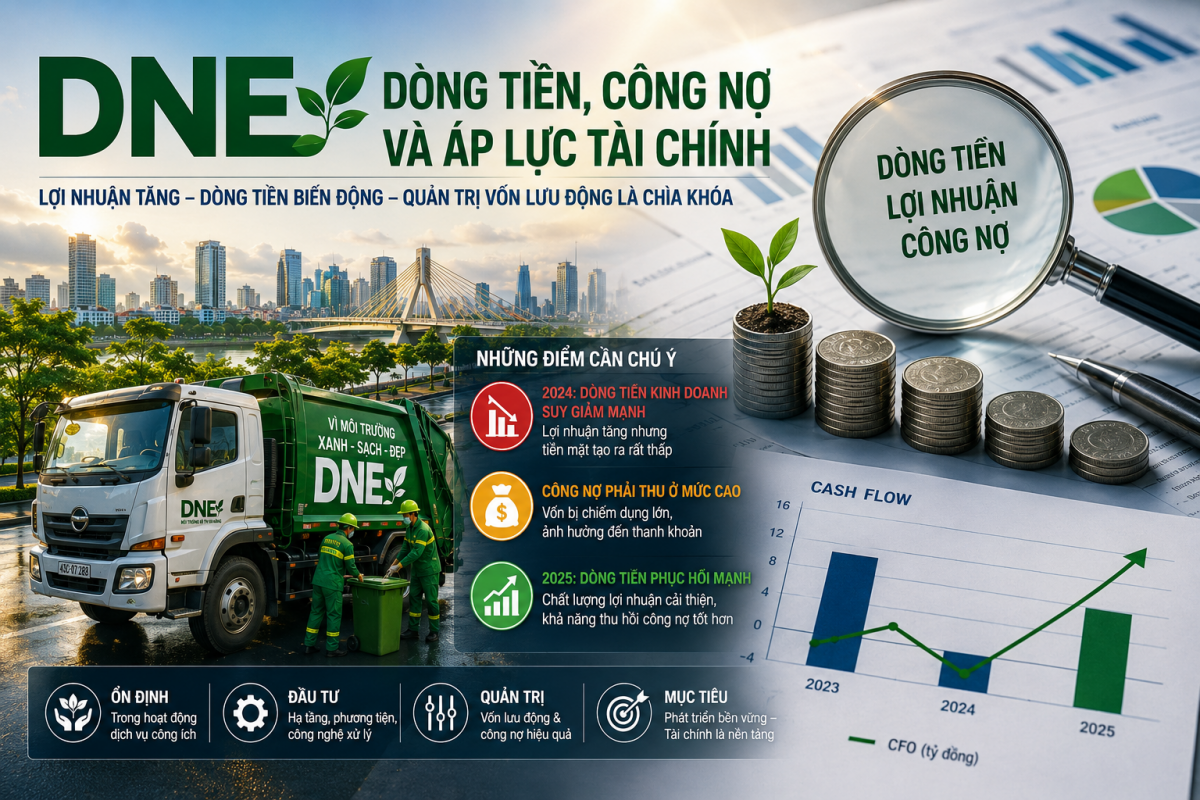 Doanh nghiệp môi trường: Dòng tiền hồi phục giữa áp lực đầu tư hạ tầng xanh Doanh nghiệp môi trường: Dòng tiền hồi phục giữa áp lực đầu tư hạ tầng xanh