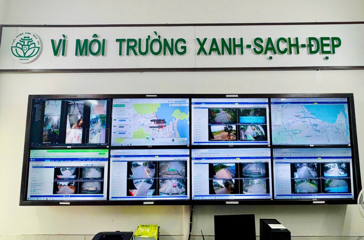 Hệ thống quản lý thông minh giúp đơn vị vệ sinh môi trường giám sát thời gian, tuyến đường và khối lượng thu gom của từng phương tiện Hệ thống quản lý thông minh giúp đơn vị vệ sinh môi trường giám sát thời gian, tuyến đường và khối lượng thu gom của từng phương tiện