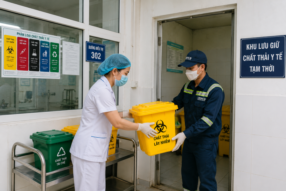 Phân loại chất thải y tế tại nguồn – Mắt xích quyết định sự an toàn cho cả hệ thống Phân loại chất thải y tế tại nguồn – Mắt xích quyết định sự an toàn cho cả hệ thống