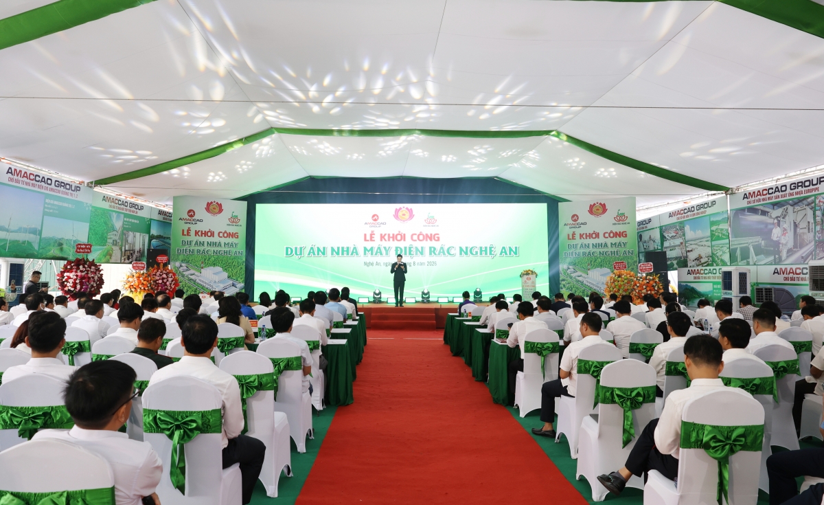Nghệ An khởi công Dự án Nhà máy điện rác với tổng mức đầu tư hơn 4.000 tỷ đồng