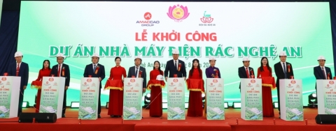 Nghệ An khởi công Dự án Nhà máy điện rác với tổng mức đầu tư hơn 4.000 tỷ đồng