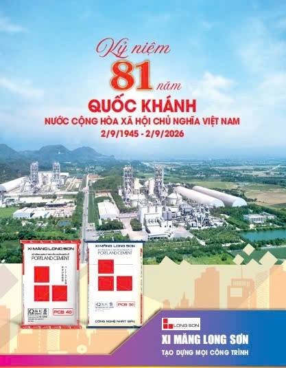 Công ty Xi măng Long Sơn chúc mừng ngày Quốc khánh ngày 2/9