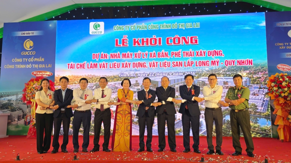 Gia Lai khởi công nhà máy biến xà bần thành tài nguyên tái chế