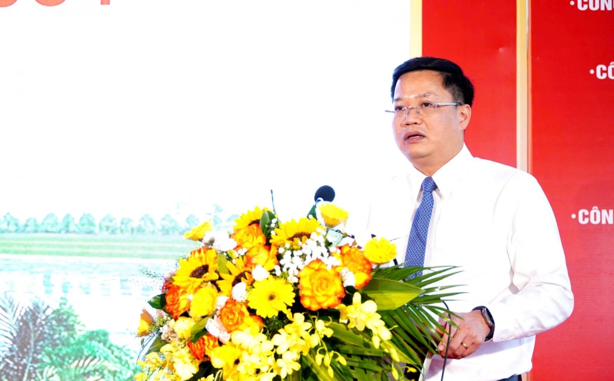 Chủ tịch UBND tỉnh Nguyễn Đức Tâm phát biểu tại Lễ khởi công