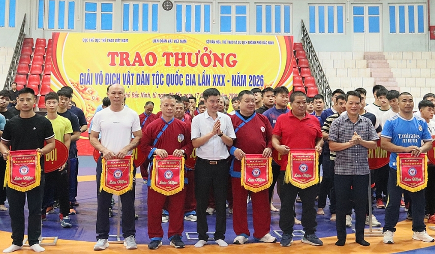 Bắc Ninh tổ chức Giải vô địch Vật dân tộc quốc gia lần thứ XXX năm 2026