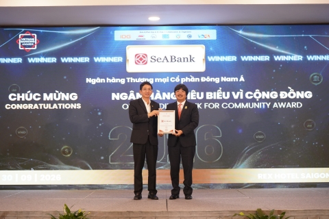 SeABank được vinh danh ở hai lĩnh vực cộng đồng và phát triển bền vững