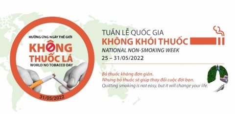 Việt Nam hưởng ứng Ngày Thế giới không thuốc lá 31/5 và Tuần lễ Quốc gia không thuốc lá
