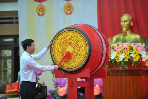 Chủ tịch nước Võ Văn Thưởng dự lễ khai giảng năm học mới tại Trường phổ thông Dân tộc nội trú tỉnh Gia Lai