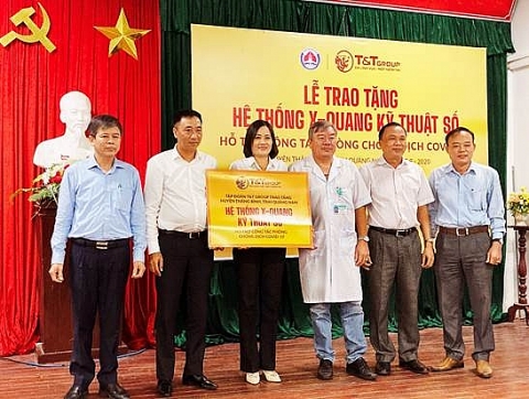 T&T Group tặng hệ thống X-Quang kỹ thuật số cho huyện Thăng Bình phòng chống dịch COVID-19