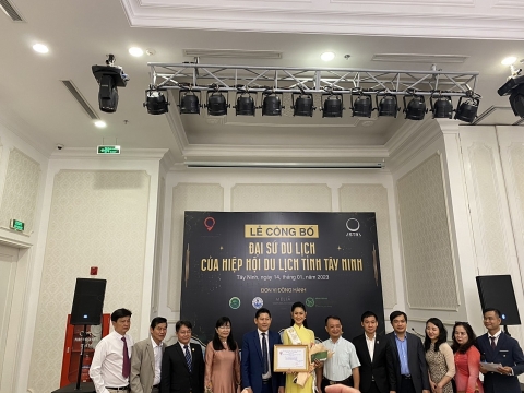 Á Hậu 1 Du Lịch Việt Nam 2022 làm Đại sứ Du lịch Tây Ninh 2023