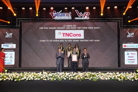 TNCons Vietnam: Được vinh danh trong 500 doanh nghiệp tư nhân lớn nhất Việt Nam