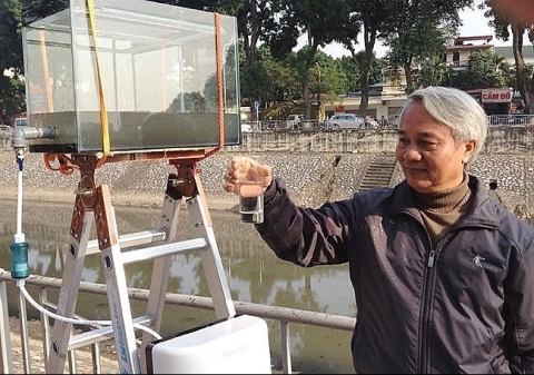 Chuyên gia Việt kể chuyện xử lý nước sông Tô Lịch sạch đến mức uống được