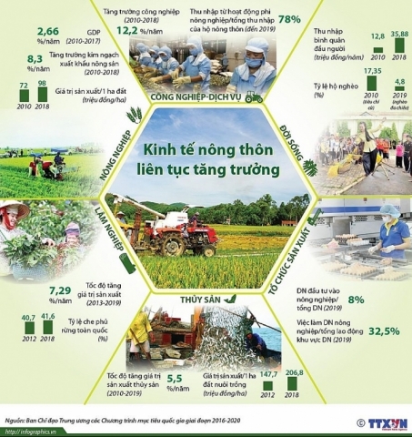 Kinh tế nông thôn liên tục tăng trưởng