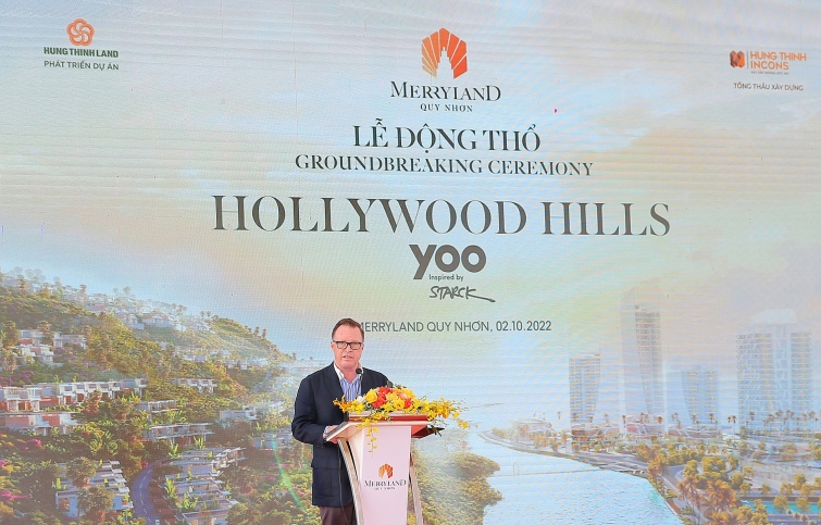 Động thổ phân khu mới tại MerryLand Quy Nhơn, Việt Nam có biệt thự hàng hiệu thương hiệu YOO Inspired by Starck