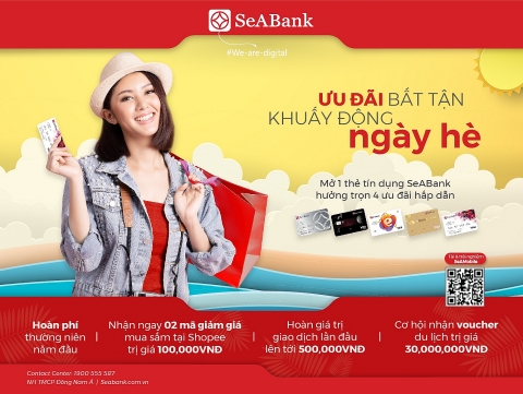 Cơ hội ưu đãi khi mở mới thẻ tín dụng SeABank