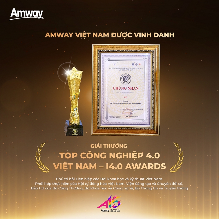 Amway Việt Nam nhận giải thưởng Top Công nghiệp 4.0 Việt Nam
