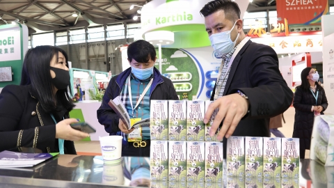 Sữa tươi của Vinamilk chính thức "chào sân" tại triển lãm quốc tế hàng đầu Thượng Hải
