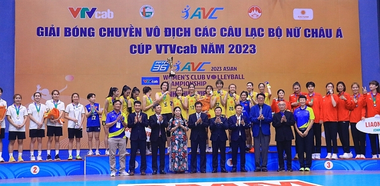 Việt Nam vô địch Giải bóng chuyền các câu lạc bộ nữ châu Á 2023 **phát ngày 03/5