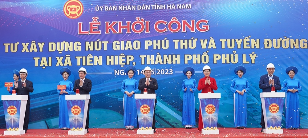 Khởi công dự án nút giao Phú Thứ tại Hà Nam