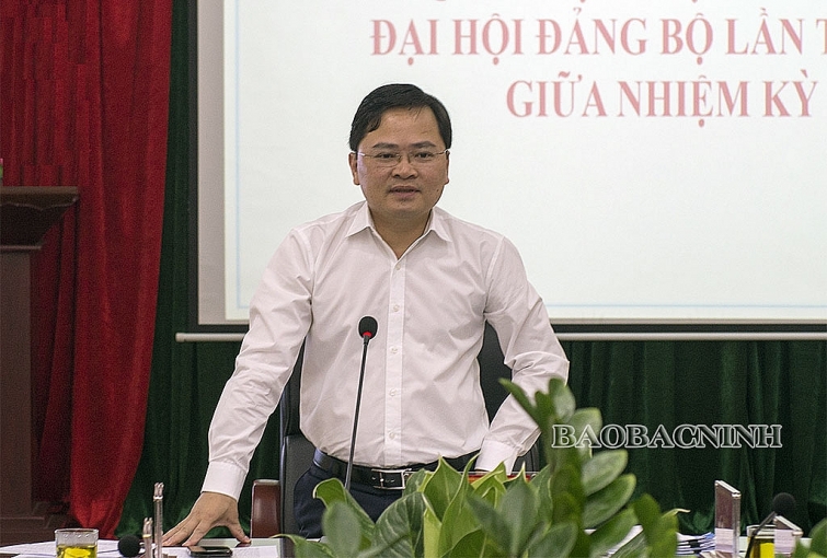 Bí thư Tỉnh ủy Bắc Ninh Nguyễn Anh Tuấn làm việc với Đảng bộ Ban Quản lý các Khu Công nghiệp tỉnh