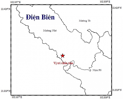 Điện Biên: Động đất tại Mường Nhé