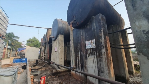 Phát hiện nhiều dầu thải còn lưu trữ tại Công ty Gốm sứ Thanh Hà