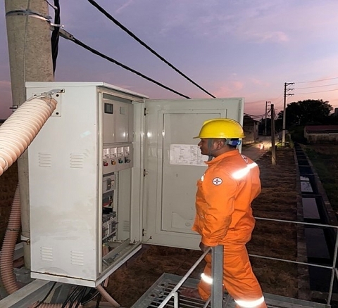 Điện lực Bình Lục (PC Hà Nam) cấp điện đảm bảo diễn tập khu vực phòng thủ năm 2022