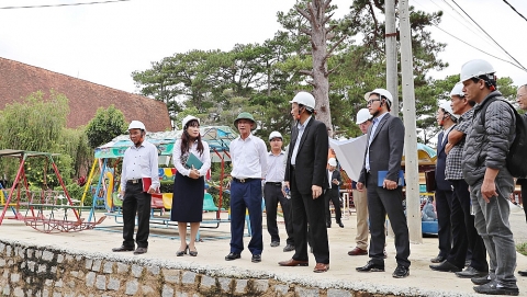 Lâm Đồng: Chủ tịch UBND tỉnh kiểm tra Dự án Trung tâm Hỗ trợ phát triển giáo dục hoà nhập