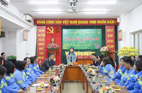 Ủy ban Pháp luật Quốc hội thăm và chúc tết Công ty TNHH MTV Môi trường đô thị Hà Nội