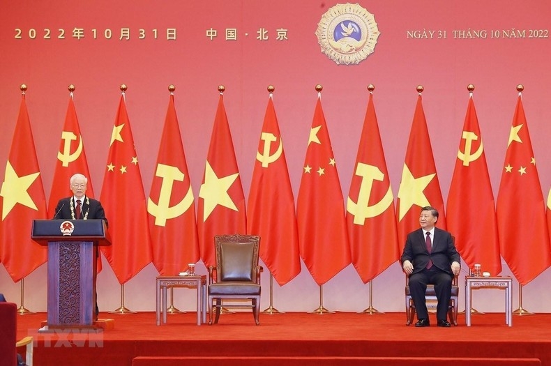 Lễ trao tặng Tổng Bí thư Nguyễn Phú Trọng Huân chương Hữu nghị nước Cộng hòa nhân dân Trung Hoa