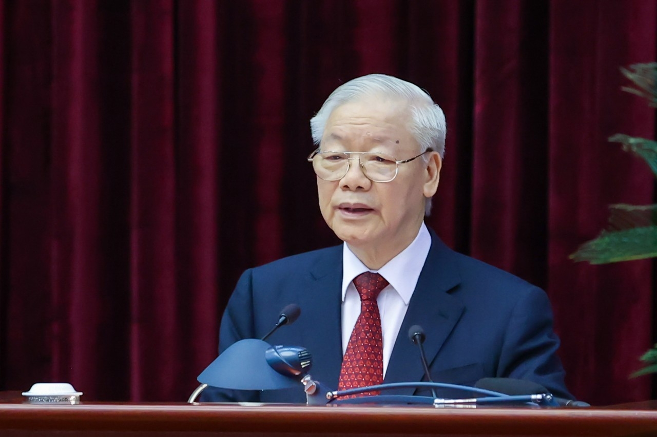 Tổng Bí thư Nguyễn Phú Trọng phát biểu chỉ đạo tại Hội nghị phát triển vùng Bắc Trung Bộ và duyên hải Trung Bộ