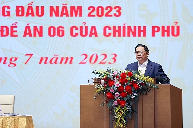 Thủ tướng Phạm Minh Chính phát biểu kết luận Hội nghị.