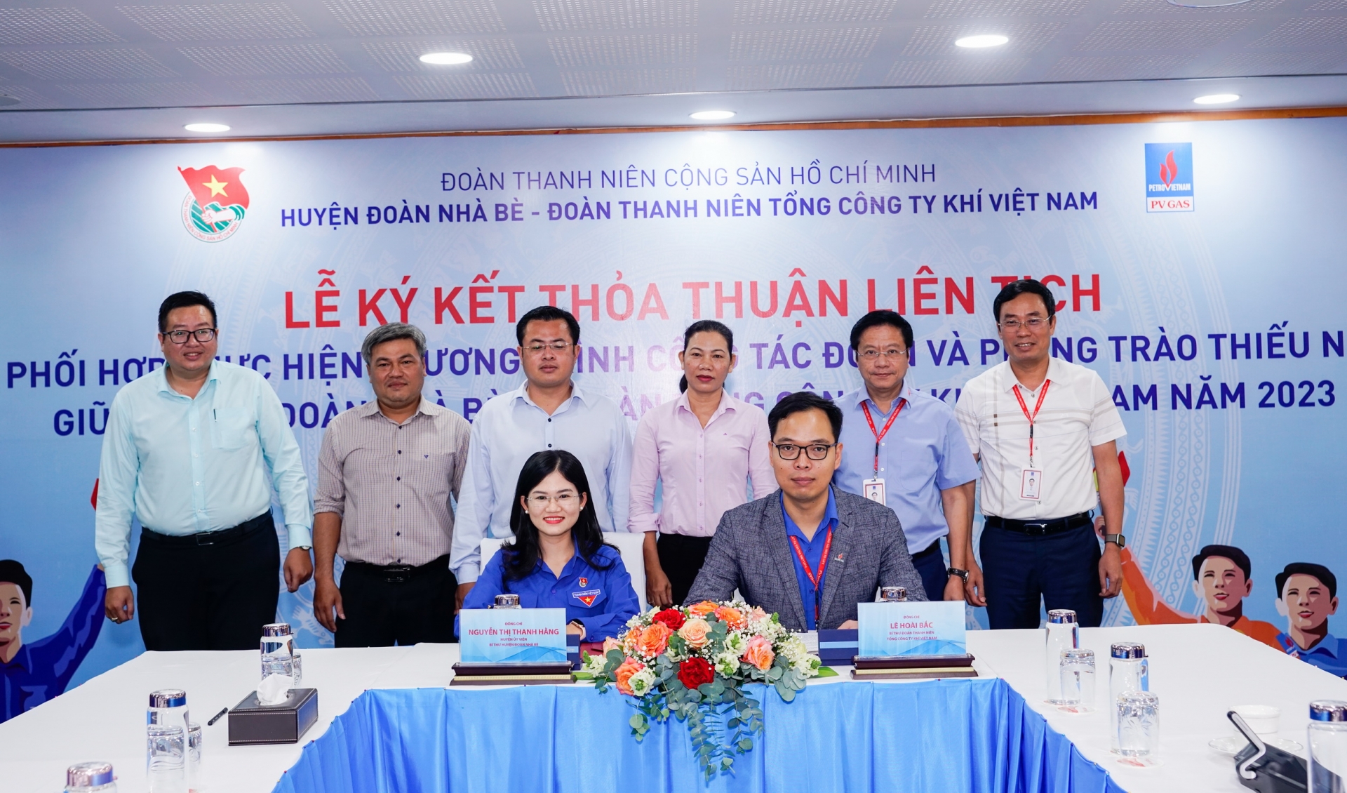 Lễ ký kết thỏa thuận giữa Đoàn Thanh niên Tổng Công ty Khí Việt Nam và Huyện đoàn Nhà Bè