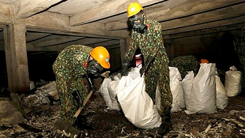 Hơn 2.600 tấn phế thải nguy hại Công ty Rạng Đông được đưa về nơi xử lý an toàn