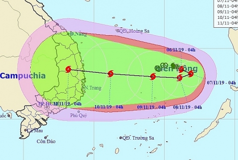 Tin mới nhất về cơn bão số 6 trên Biển Đông