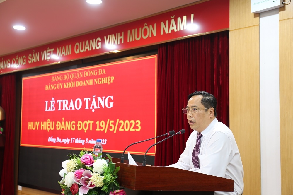 Đồng chí Nguyễn Văn Quang - Phó Bí thư, Chủ nhiệm Ủy ban kiểm tra Đảng ủy Khối Doanh nghiệp quận Đống Đa 