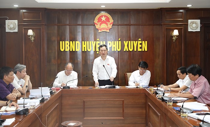 Trưởng ban Đô thị - HĐND Thành phố Đàm Văn Huân tại buổi giám sát
