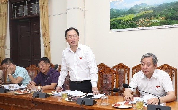 Trưởng ban Đô thị - HĐND thành phố Đàm Văn Huân phát biểu kết luận buổi giám sát.